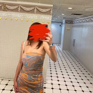 Tie die/marble multicolor forever 21 dress